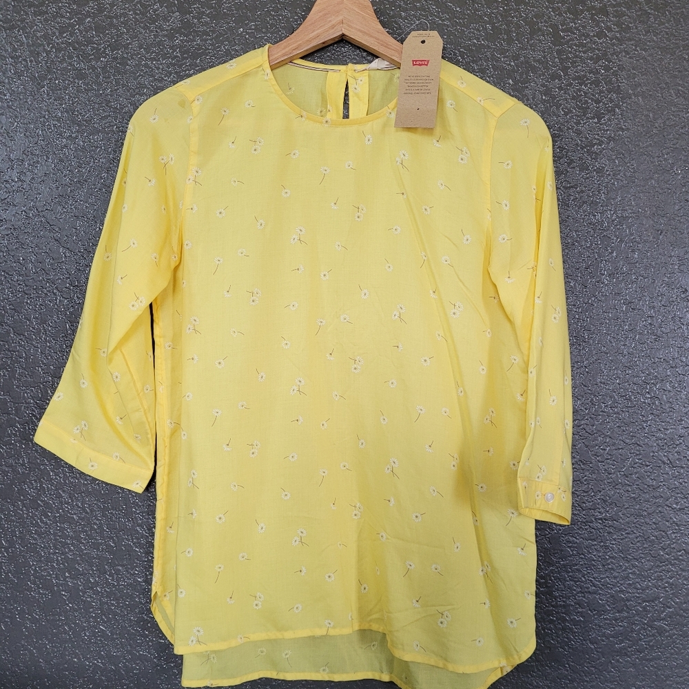 Yellow Levis cotton blouse